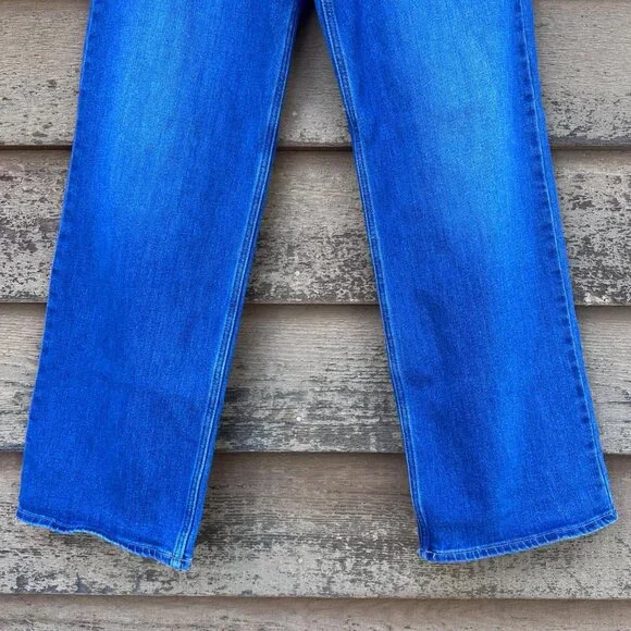 Old Navy Womens High-Rise Wow Wide Leg Jeans Size 4 Blue Denim Cotton Blend - Picture 6 of 13
